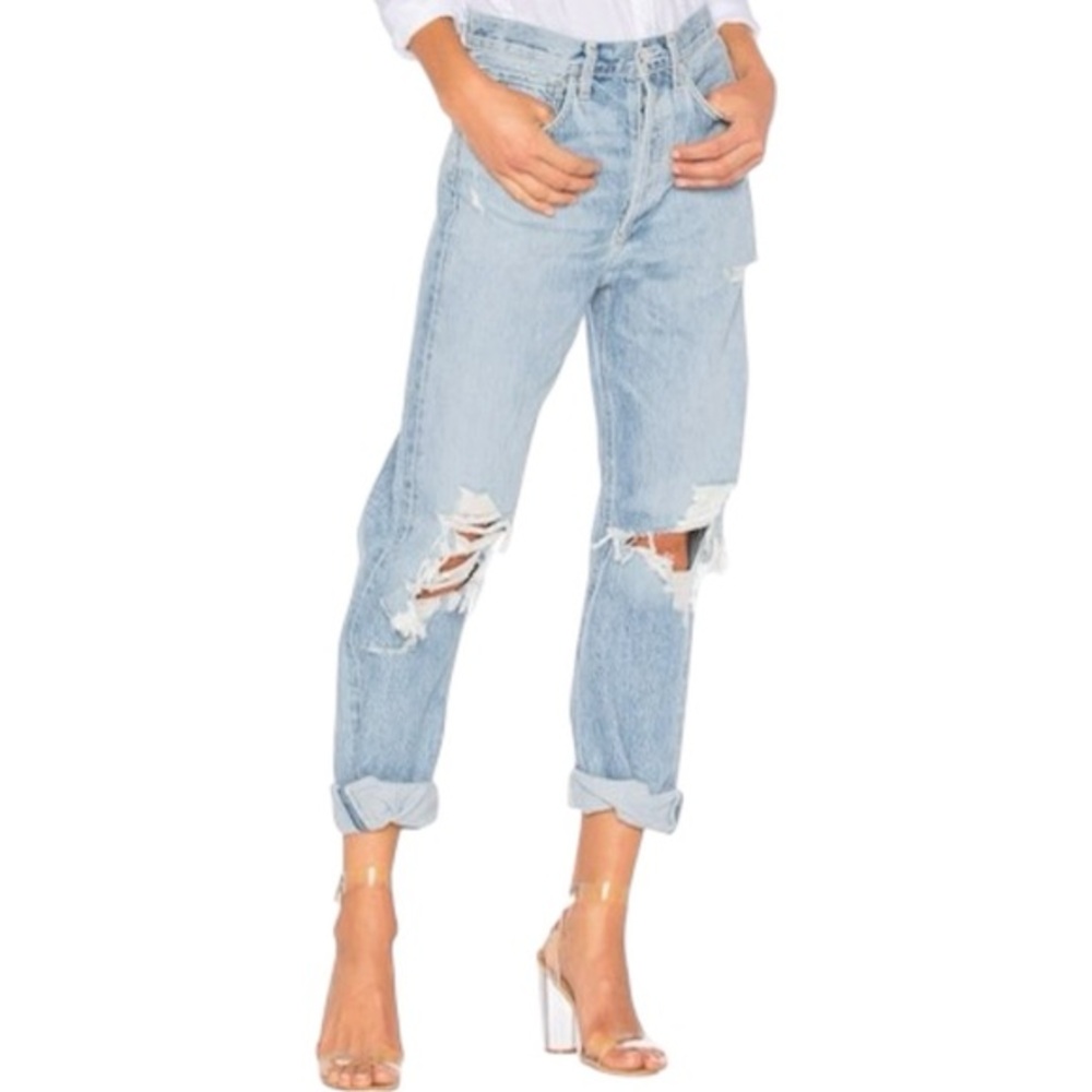 AGOLDE 90s Cut Midrise Loose Fit Jean size 25 in Light Wash